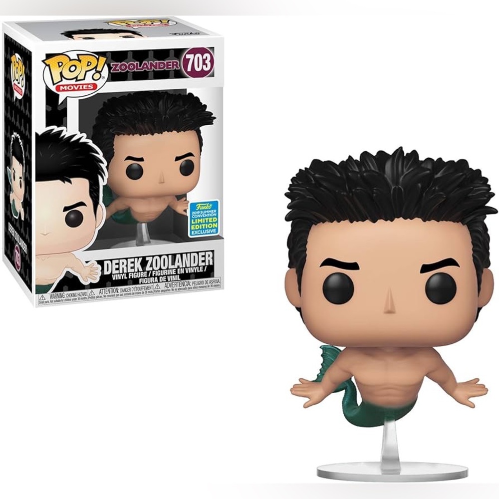 Funko Pop Zoolander Derek Zoolander Vinyl Figure 2019 Summer Con Exclusive